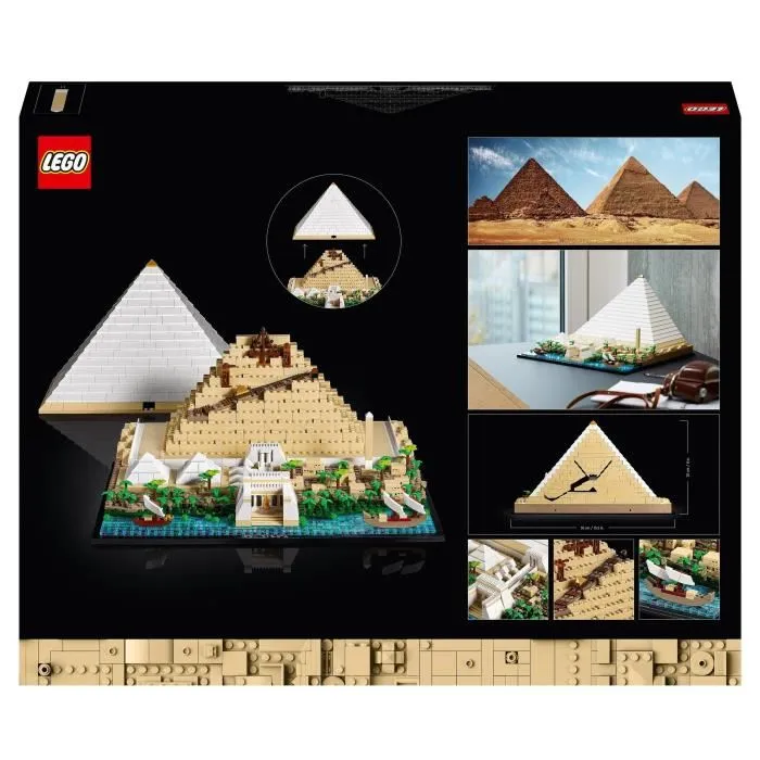LEGO 21058 Architecture La Gran Pirámide de Giza, modelo de hobby creativo para construir, monumento mundial y decoración 5