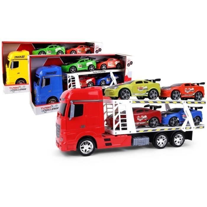 Camión de Transporte - TURBO CHALLENGE - Vehículos de Intervención - 1/24 - Vehículo de Fricción - Color Aleatorio Camión de Transporte - TURBO CHALLENGE - Vehículos de Intervención - 1/24 - Vehículo de Fricción - Color Aleatorio