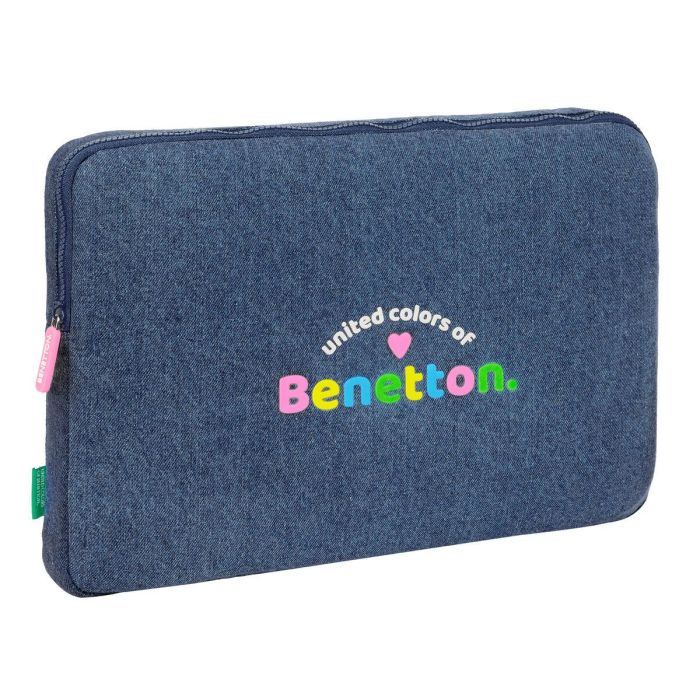 Funda para Portátil Benetton Denim Azul 15,6'' 39,5 x 27,5 x 3,5 cm 0 Funda para Portátil Benetton Denim Azul 15,6'' 39,5 x 27,5 x 3,5 cm 0