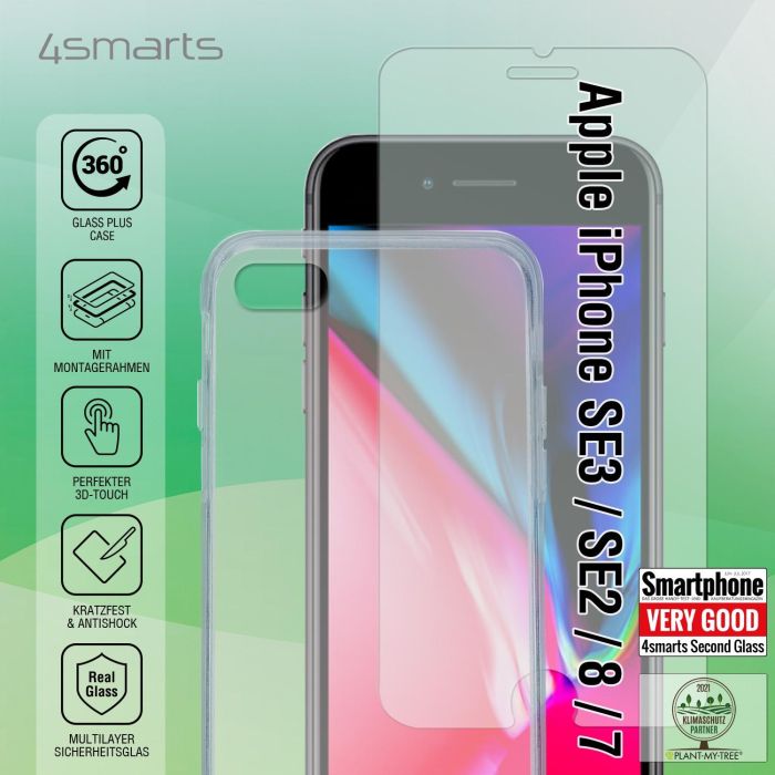 4smarts X-Pro Clear Set de Protección 360 para iPhone 8 / SE (2020/2022) Transparente 1 4smarts X-Pro Clear Set de Protección 360 para iPhone 8 / SE (2020/2022) Transparente 1