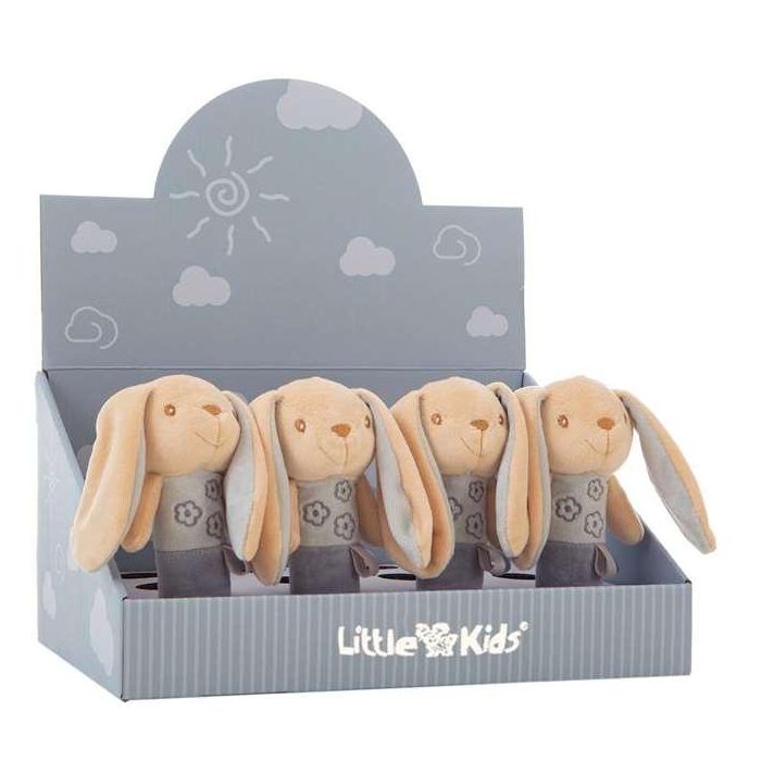 Creaciones Llopis Conejo Ely Gris Pito, Display de 12 Unidades de Poliéster - 16cm 1 Creaciones Llopis Conejo Ely Gris Pito, Display de 12 Unidades de Poliéster - 16cm 1