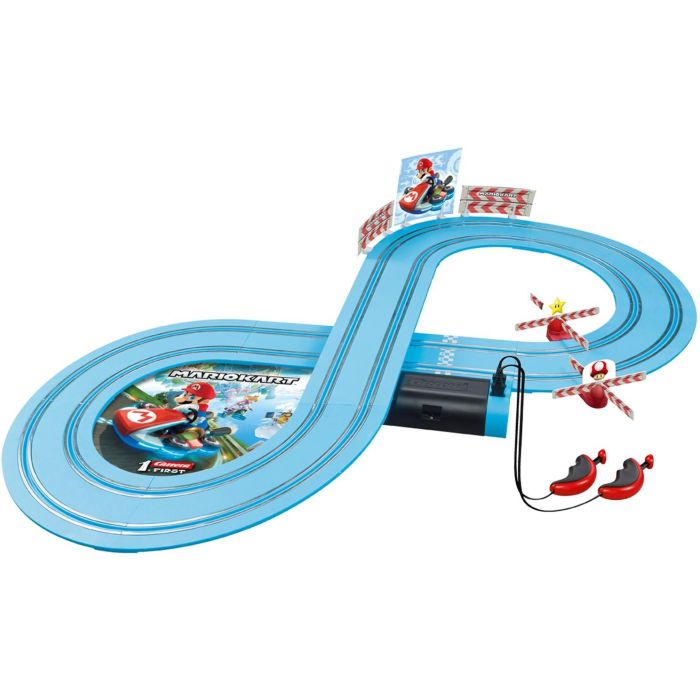 Carrera Pista de Carreras Nintendo Mario Kart, incluye 2 coches Mario y Yoshi, 2.4 metros, 2 jugadores +3 años 1 Carrera Pista de Carreras Nintendo Mario Kart, incluye 2 coches Mario y Yoshi, 2.4 metros, 2 jugadores +3 años 1