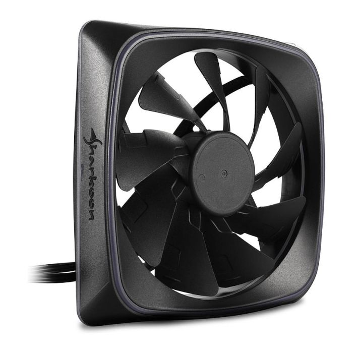 SHARKOON Ventilador RGB SHARK Lights 12 cm Negro con Iluminación LED Multicapa y Funcionamiento Silencioso 2