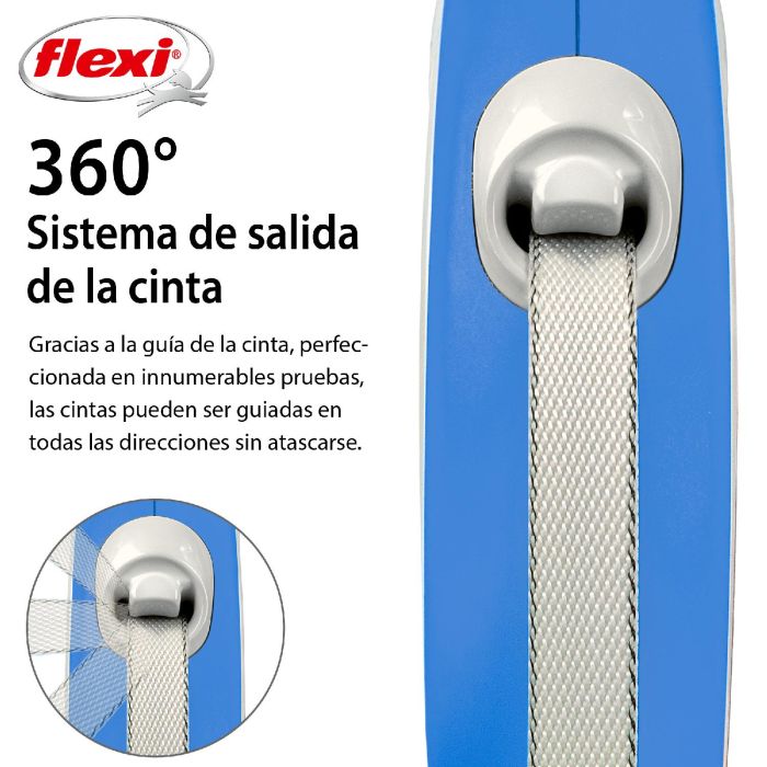 Correa Flexi New Comfort S Cinta 5M Azul 2 Correa Flexi New Comfort S Cinta 5M Azul 2