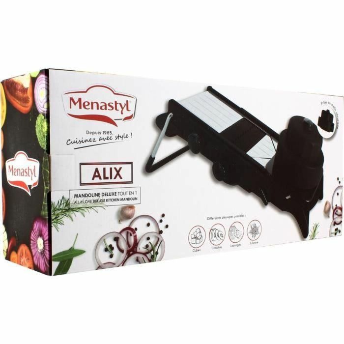 Menastyl 5040058 Mandolina de Acero inoxidable y Polipropileno 5