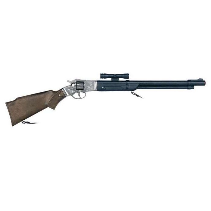 Rifle 8 tiros con cañon de plástico 68x12x3,5 cm Rifle 8 tiros con cañon de plástico 68x12x3,5 cm