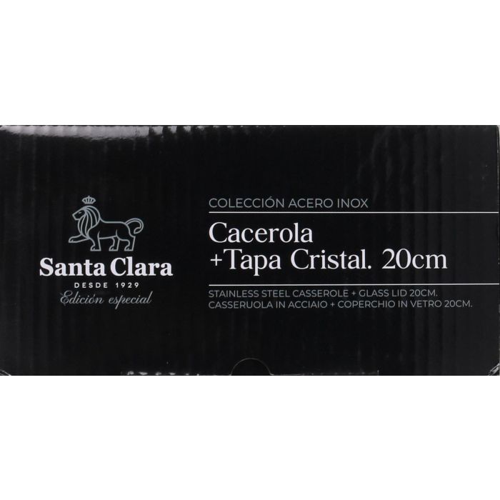 Santa Clara Cacerola con Tapa 20 cm Acero Inoxidable (2 Unidades) 2