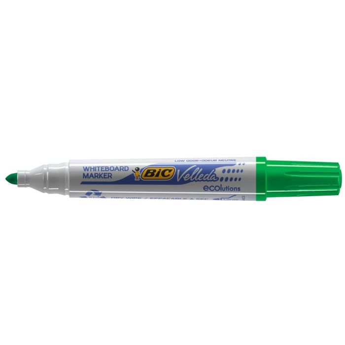 Rotulador Bic Velleda Para Pizarra Verde Punta Redonda 1,3 mm 1