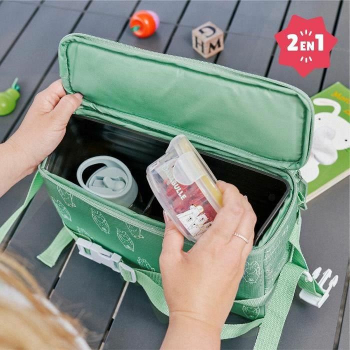 Badabulle Nomadic Booster Silla Elevador de Viaje Plegable Compacto Universal Bebé 6-36 meses, Arnés 3 Puntos, Diseño Oso 2