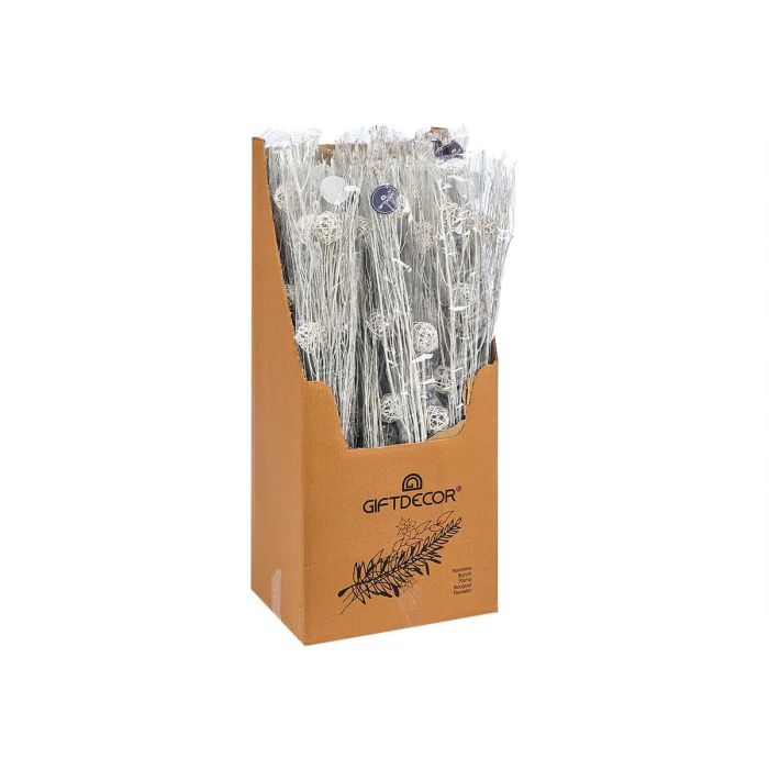 Ramillete 3 Bolas Blanco Metalico Giftdecor 13X100CM (24 Unidades) 1 Ramillete 3 Bolas Blanco Metalico Giftdecor 13X100CM (24 Unidades) 1