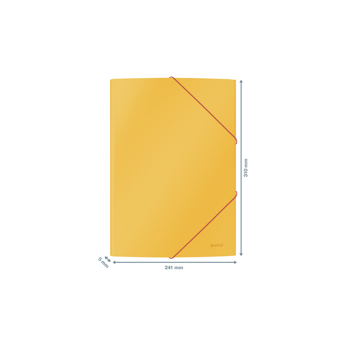 Leitz 30020019 Dossier 3 Solapas Cosy Soft Touch, Amarillo, Mate, 241 mm x 310 mm 3