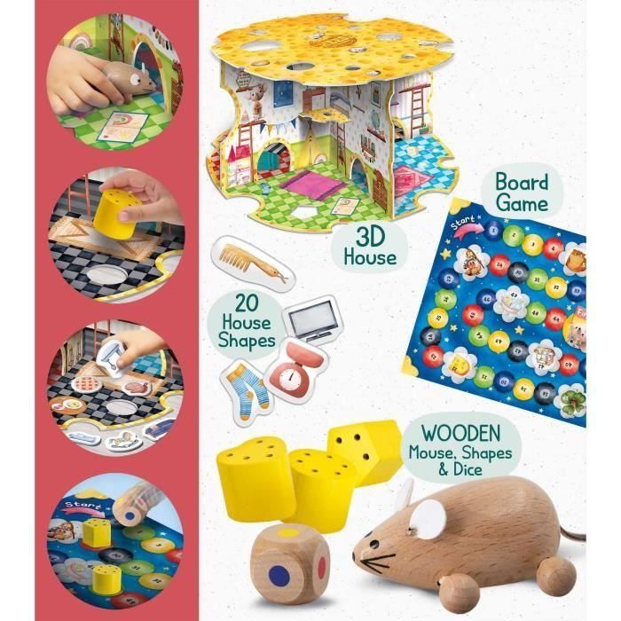 La Casita del Ratón - Juego Montessori - MONTESSORI WOOD - La Casita del Ratón, Juegos de Asociación 3 La Casita del Ratón - Juego Montessori - MONTESSORI WOOD - La Casita del Ratón, Juegos de Asociación 3