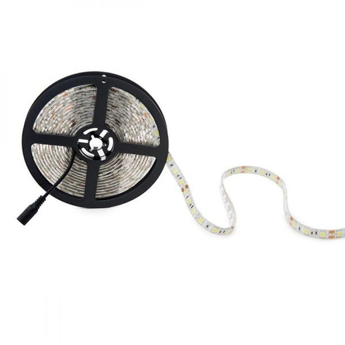 Tira de 300 LEDs 72W 4.200Lm CRI85 6000ºK SMD5050 12VDC IP65 x5M 40.000H [PL219010W]-Blanco 1