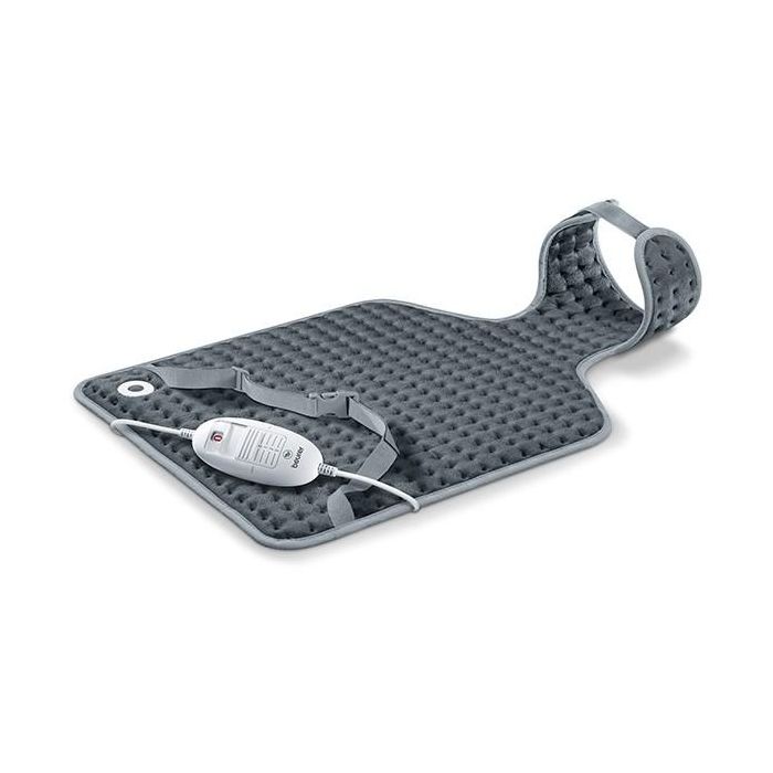 Beurer HK-53 Almohadilla Electrónica LED Cervical/Dorsal (42x64 cm) con 3 Niveles de Temperatura y Correa Abdominal