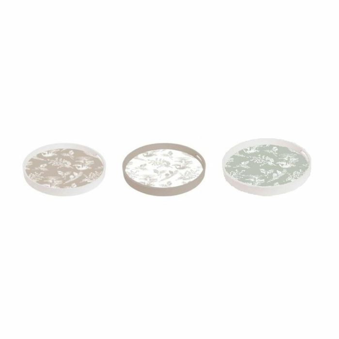 Bandeja Alpino DKD Home Decor Marron Claro Blanco 35 x 5 x 35 cm (3 Unidades) 1 Bandeja Alpino DKD Home Decor Marron Claro Blanco 35 x 5 x 35 cm (3 Unidades) 1