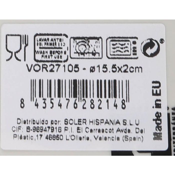 Fuente Redonda Vortex Nordic Brillo Ø15.5 cm - Inde (24 Unidades) 5 Fuente Redonda Vortex Nordic Brillo Ø15.5 cm - Inde (24 Unidades) 5