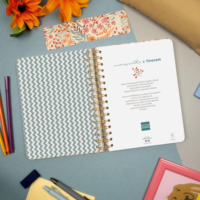 Agenda 2026 Moniquilla E10 155X212Mm Dia Pagina Espiga Finocam 770110226 1