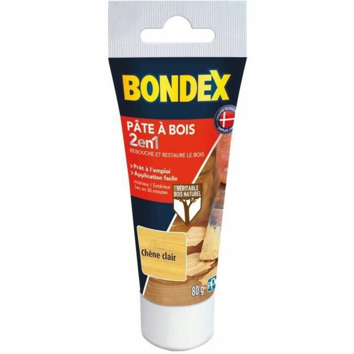 Bondex XYL3261544204768 Pasta para Madera 2 en 1 Roble Claro 80 gr Bondex XYL3261544204768 Pasta para Madera 2 en 1 Roble Claro 80 gr