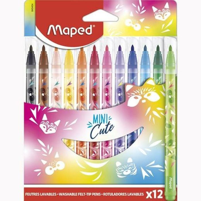 Set de Rotuladores Maped Mini Cute Multicolor 12 Piezas (12 Unidades) 1