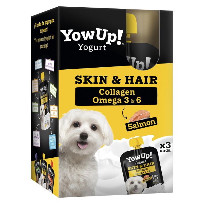 Yowup Skin And Hair Salmón Perro 115 gr Pack 3 Unidades