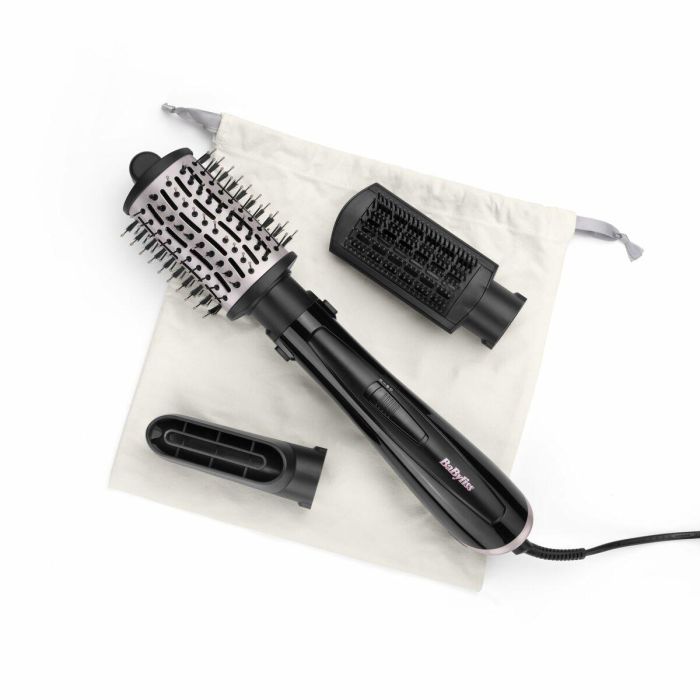 Babyliss AS128E Cepillo de Aire Caliente Style Smooth 1000W Iónico con 3 Accesorios: Secar, Alisar, Voluminizar. Antiencrespamiento + Bolsa de Viaje 9 Babyliss AS128E Cepillo de Aire Caliente Style Smooth 1000W Iónico con 3 Accesorios: Secar, Alisar, Voluminizar. Antiencrespamiento + Bolsa de Viaje 9
