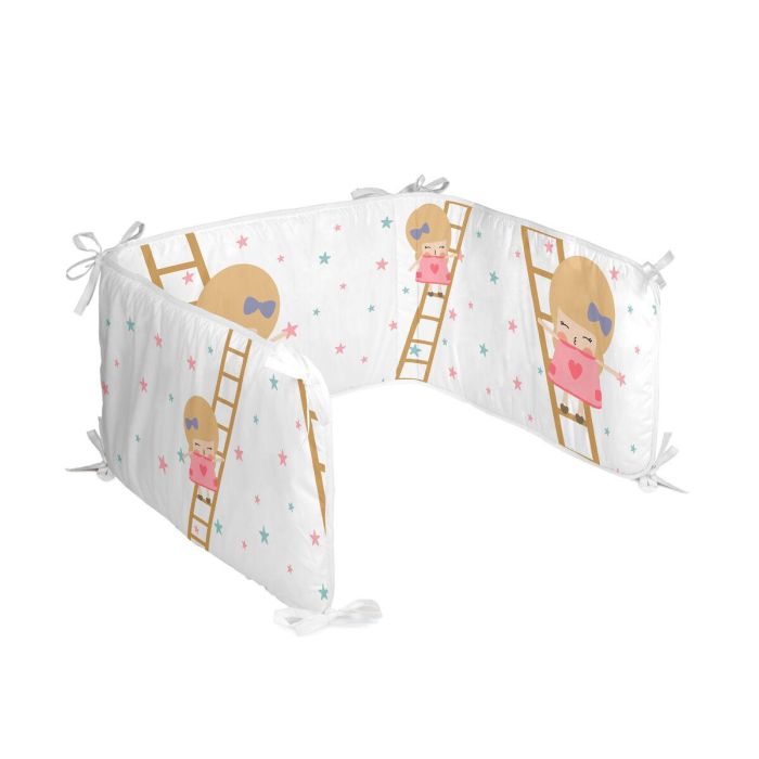 Protector de Cuna HappyFriday Happynois Moon dream Multicolor 210 x 40 cm