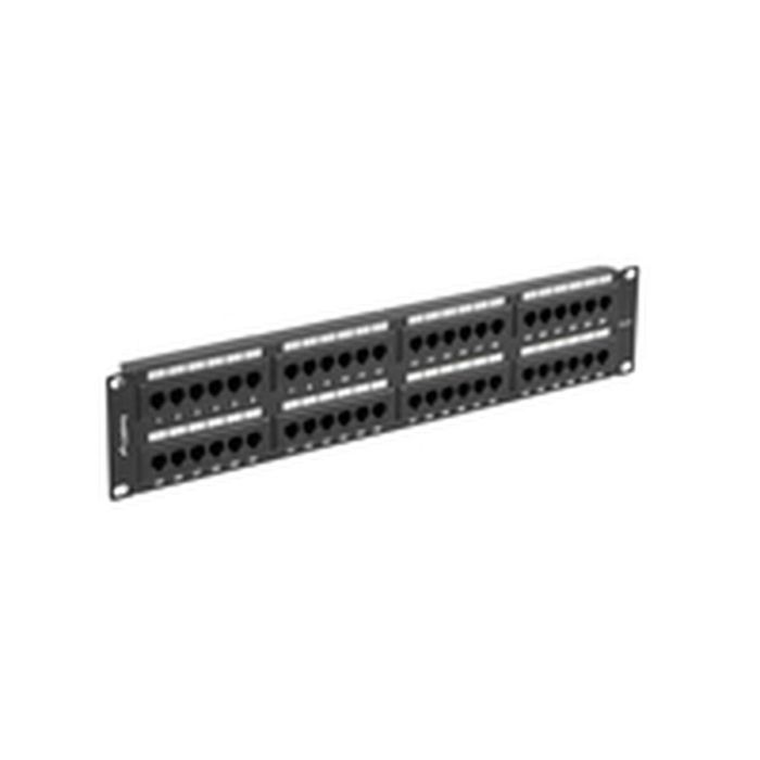Lanberg Patch Panel 48 Puertos RJ-45 Cat.6 2U 19" Rack No Apantallado Negro Fijación IDC/LSA 1 Lanberg Patch Panel 48 Puertos RJ-45 Cat.6 2U 19" Rack No Apantallado Negro Fijación IDC/LSA 1