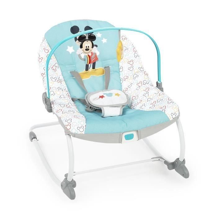 Bright Starts Transat Disney Baby Mickey - Evolutif - 61 x 86 x 71 cm - Azul - Nacimiento