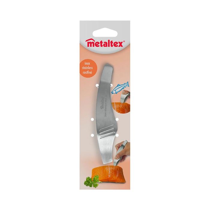 Metaltex Pinza quita-espinas 13cm acero inoxidable, también para jamón 1