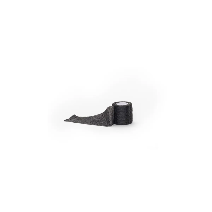 Covetrus Ligadura Cohesiva 10 cm x 4.5 M Negra - Vendaje Autoadherente, Flexible y Transpirable