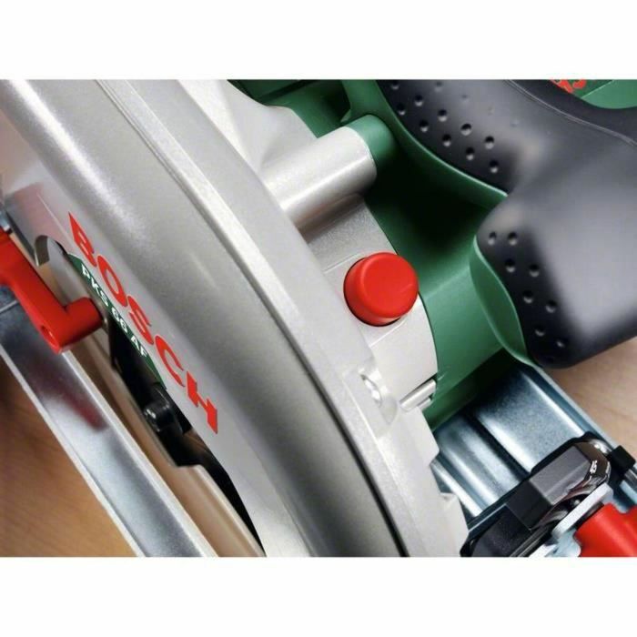 Bosch PKS66AF Sierra circular eléctrica 1600W, 5000 rpm, con riel guía, tope paralelo y caja CleanSystem 7 Bosch PKS66AF Sierra circular eléctrica 1600W, 5000 rpm, con riel guía, tope paralelo y caja CleanSystem 7