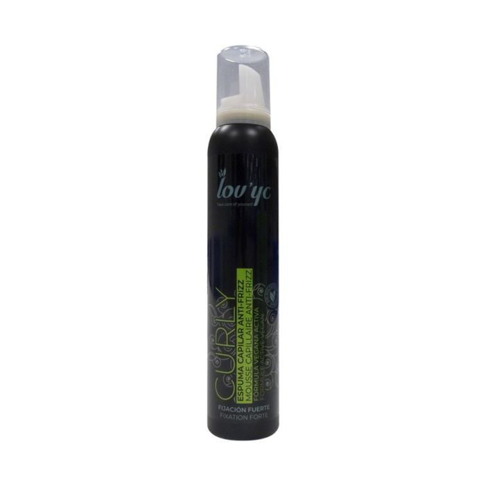 Lovyc Curly espuma capilar anti-frizz formula vegana fijacion fuerte 200 ml Lovyc Curly espuma capilar anti-frizz formula vegana fijacion fuerte 200 ml