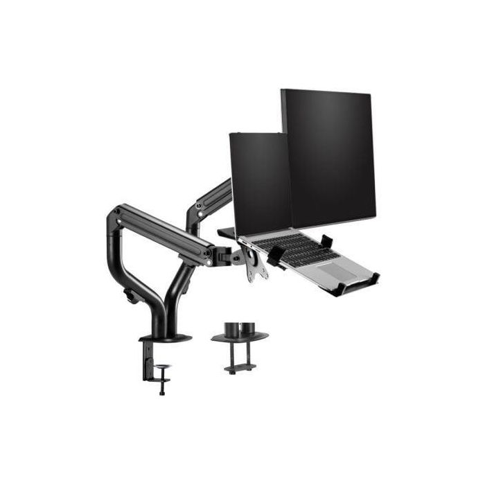 Aisens DTL32TSR-195 Soporte de Mesa Articulado para TV y Portátil 17-32" con Contrapeso 8kg/4.5kg Negro VESA 100x100mm 1 Aisens DTL32TSR-195 Soporte de Mesa Articulado para TV y Portátil 17-32" con Contrapeso 8kg/4.5kg Negro VESA 100x100mm 1