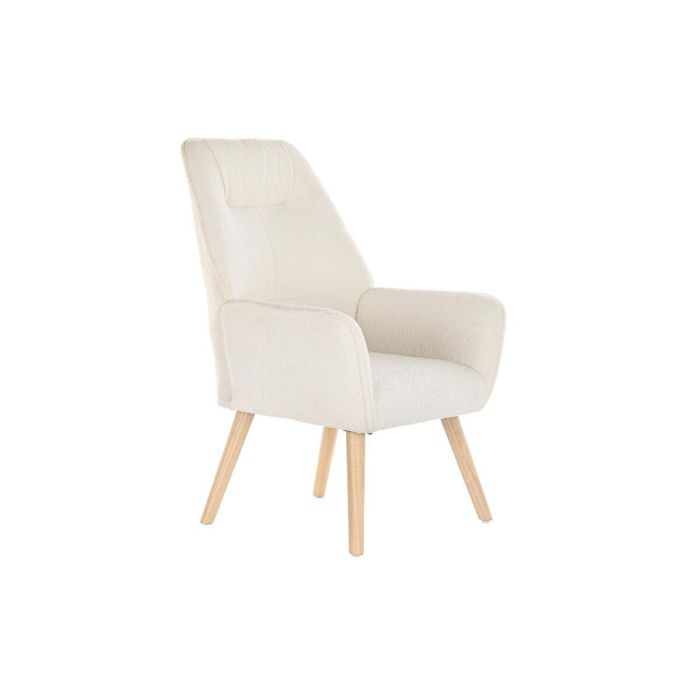 Butaca Scandi DKD Home Decor Crema Natural 75 x 96 x 65 cm Butaca Scandi DKD Home Decor Crema Natural 75 x 96 x 65 cm