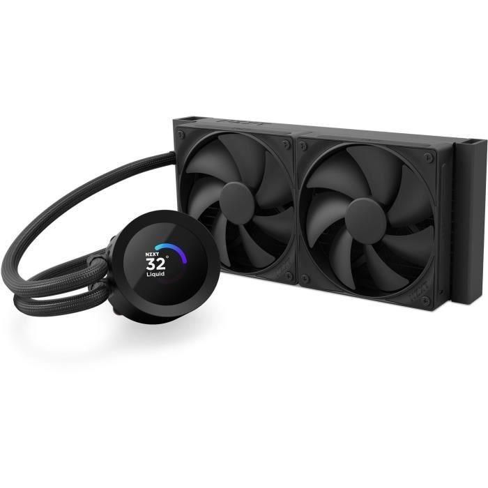 NZXT Kraken 240 V2 RL-KN240-B2 - Refrigeración Líquida AIO 240mm con Pantalla 1.54" - Compatible Intel/AMD 3