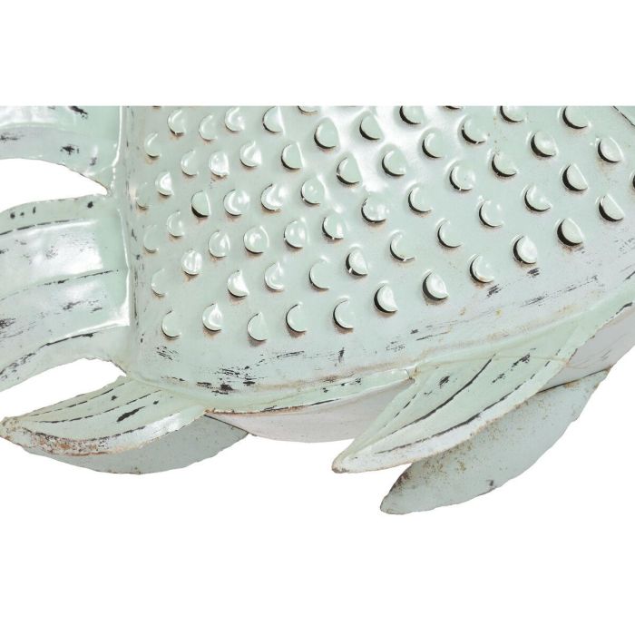 DKD Home Decor Metal fishes 2c24 Pez Portavela Decoracion Hogar Azul Celeste Metal 108 x 80 x 16 cm 1