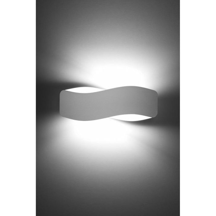 SOL-SL.1018 Aplique de Pared TILA 40, Lámpara Decorativa de Luz Bidireccional que Crea Patrones en la Pared, Diseño Moderno y Sutil para Interiores Blanco/Negro 2