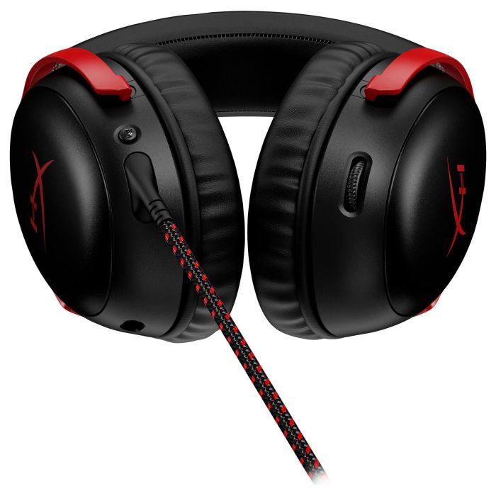 HP Cloud III Auriculares Gaming 7.1 Sonido DTS Headphone:X Inalámbrico USB-C Negro Rojo Over-Ear Cancelación Ruido Micrófono Boom Extraíble