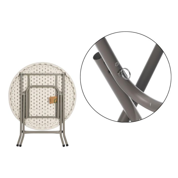 Mesa Redonda Plegable Diam 80Cm Ibergarden 3 Mesa Redonda Plegable Diam 80Cm Ibergarden 3