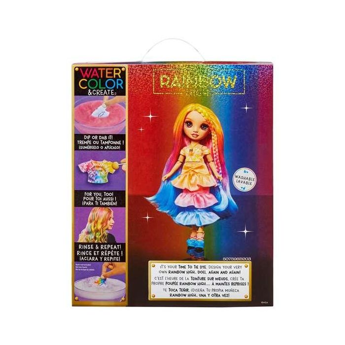 Muñeca rainbow high watercolor & create ojos marrones 22 cm. crea tu propia muñeca con el pincel o sumerge su ropa en agua con polvos de color 3 Muñeca rainbow high watercolor & create ojos marrones 22 cm. crea tu propia muñeca con el pincel o sumerge su ropa en agua con polvos de color 3
