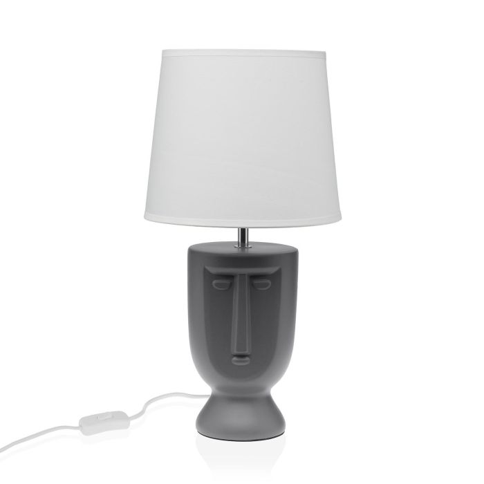 Lámpara de Mesa Gris VERSA 22x42 cm - Cerámica, E27, MAX. 60W (2 Unidades) Lámpara de Mesa Gris VERSA 22x42 cm - Cerámica, E27, MAX. 60W (2 Unidades)