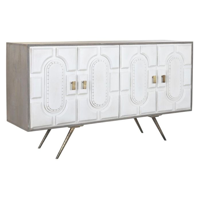 Buffet DKD Home Decor Blanco Dorado 43 x 84 x 152 cm