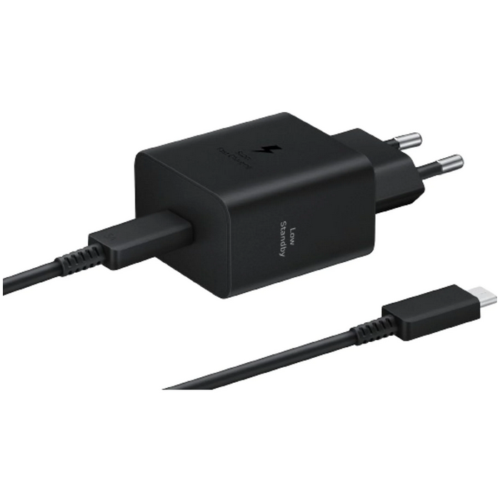 Samsung EP-T4511 Cargador Rápido 45W Power Adapter con Cable USB-C Super Fast Charging 2.0 y Power Delivery 3.0 Negro