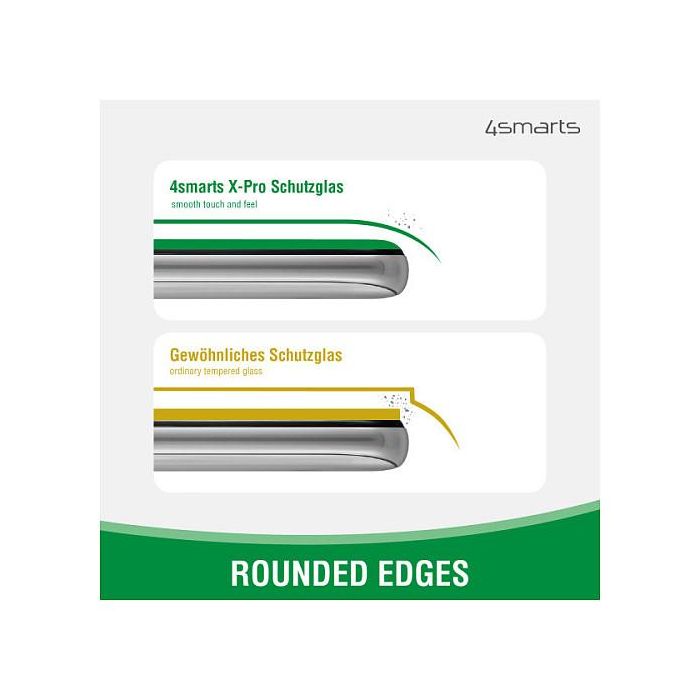 4smarts Protector de Pantalla X-Pro Clear para iPhone 16e, iPhone 13, iPhone 13 Pro 3