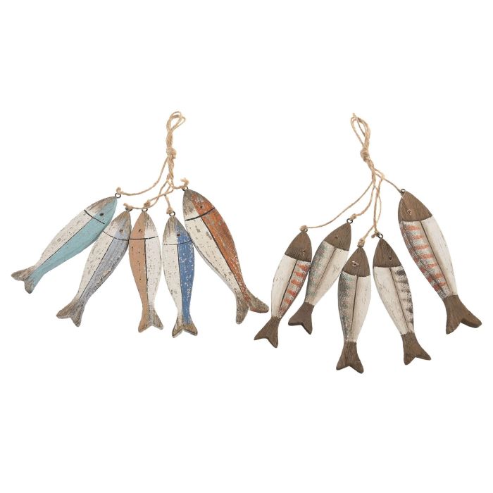 DKD Home Decor Colgante Decorativo Multicolor Paulownia 2 x 34 x 10 cm (6 Unidades) DKD Home Decor Colgante Decorativo Multicolor Paulownia 2 x 34 x 10 cm (6 Unidades)