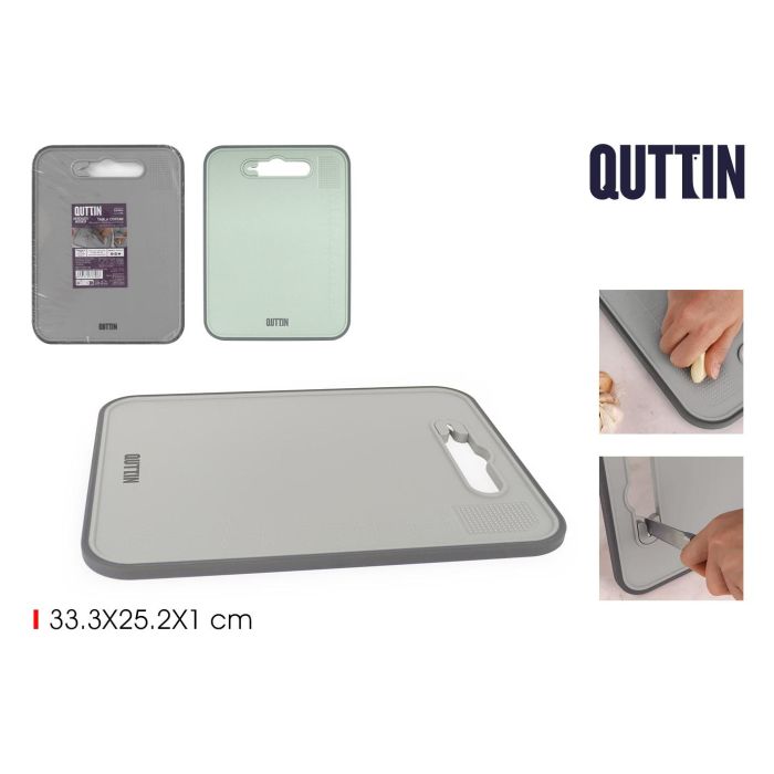 Tabla de cortar con afilador Quttin 33.3 x 25.2 cm (12 Unidades) Tabla de cortar con afilador Quttin 33.3 x 25.2 cm (12 Unidades)