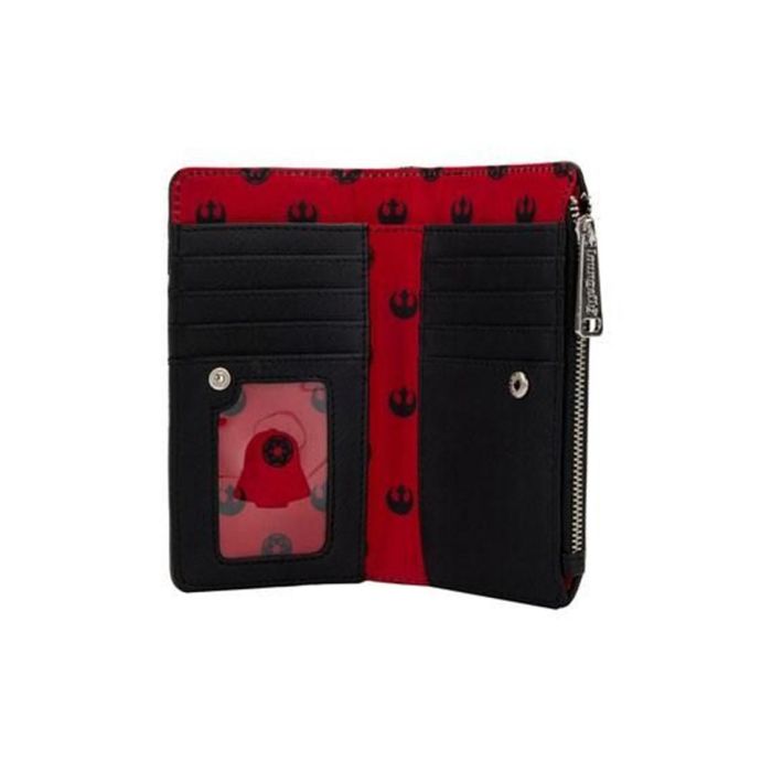 Loungefly Cartera Star Wars Trilogía Precuelas Piel Vegana con Cremallera 16.25x10cm 3 Loungefly Cartera Star Wars Trilogía Precuelas Piel Vegana con Cremallera 16.25x10cm 3