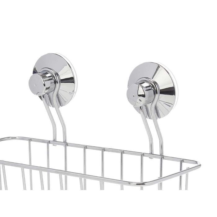 Soporte Pared Rectangular Acero Ventosa Berilo 24X18CM (12 Unidades) 2 Soporte Pared Rectangular Acero Ventosa Berilo 24X18CM (12 Unidades) 2