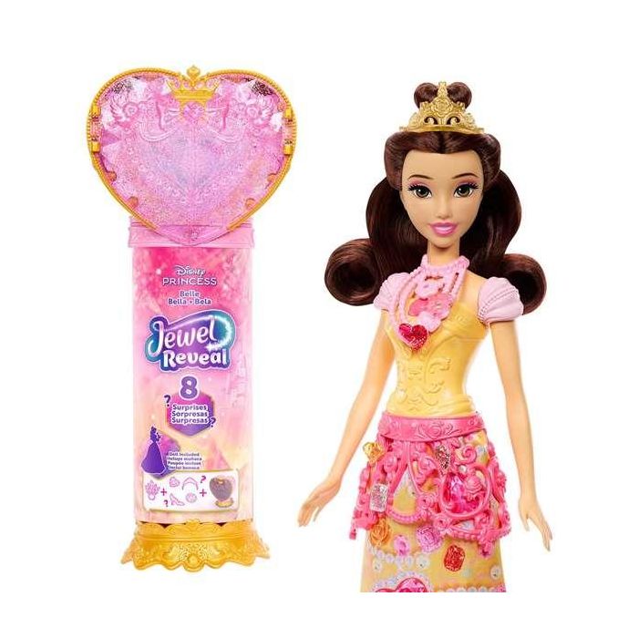 Muñeca princesa disney bella reveal con accesorios sorpresa.32x18x6 cm 3