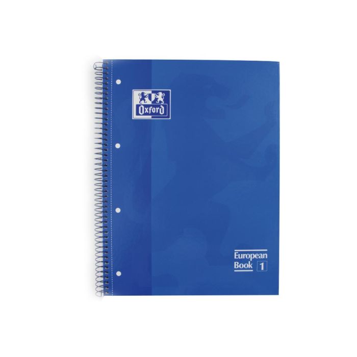 Oxford Cuaderno Classic Europeanbook 1 Write&Erase 80H A4+ 5x5 mm Microperforado T-Extradura Pack 5 Ud Azul Marino 1